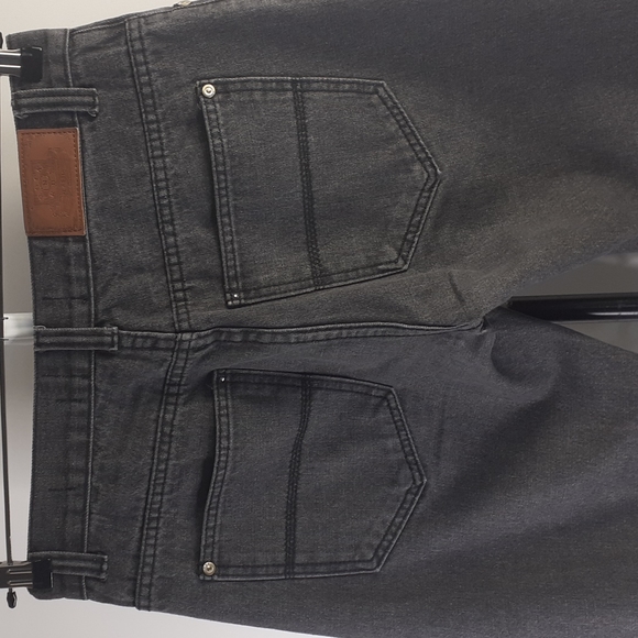 Rock N Run Slim Straight Gray Jeans Destroyed Cuffs Men's Size 32x28 - Picture 7 of 16